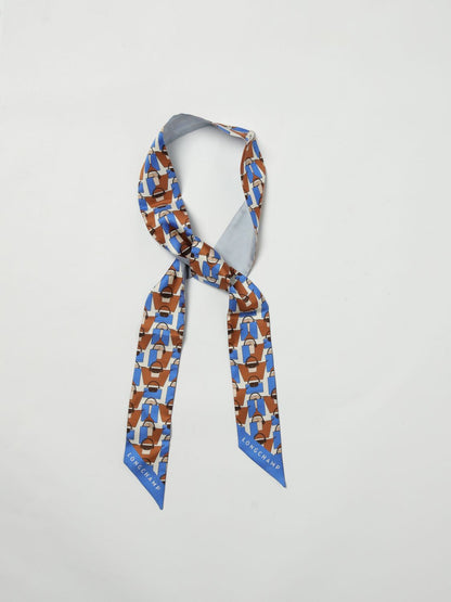 Longchamp Neck Scarf Woman Blue