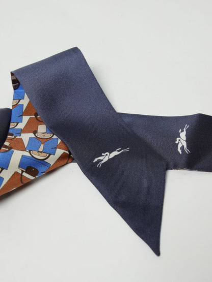 Longchamp Neck Scarf Woman Blue