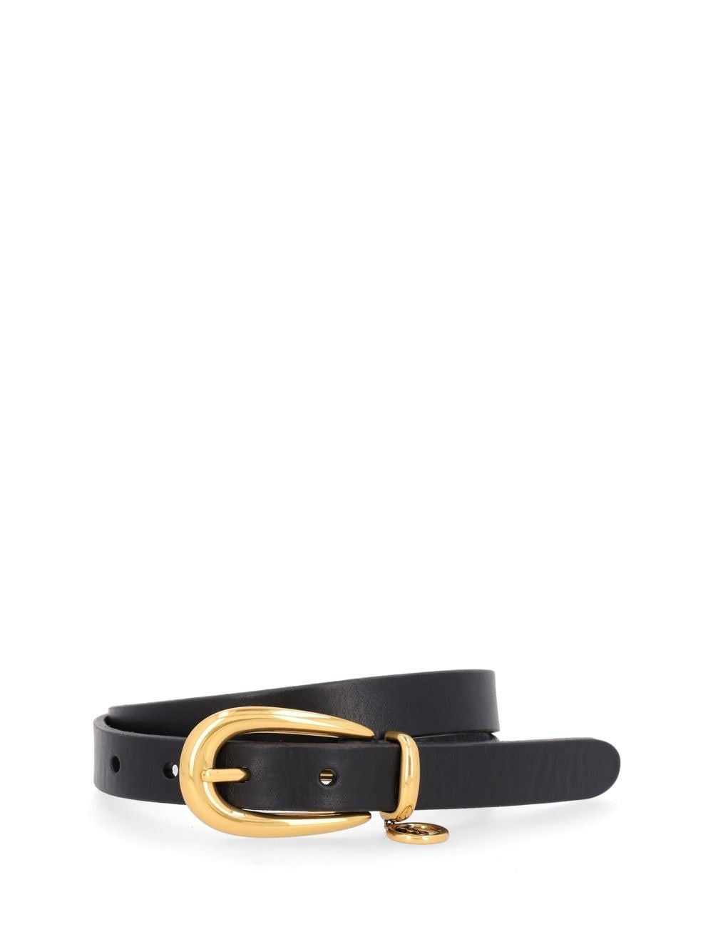 Saint Laurent Thin Cassandra Belt - Black