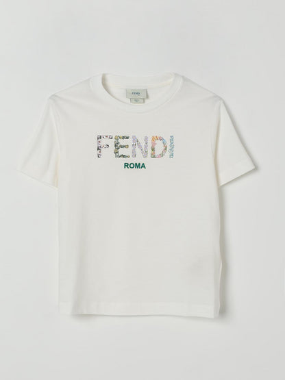 Fendi T Shirt Kids White