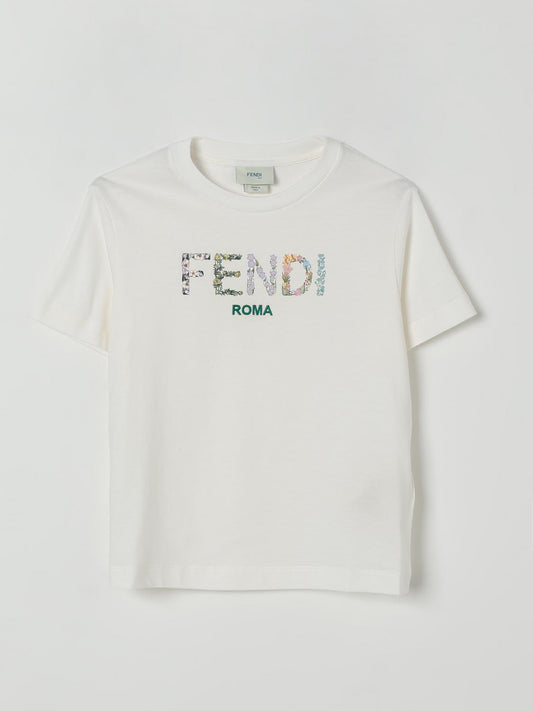 Fendi T Shirt Kids White