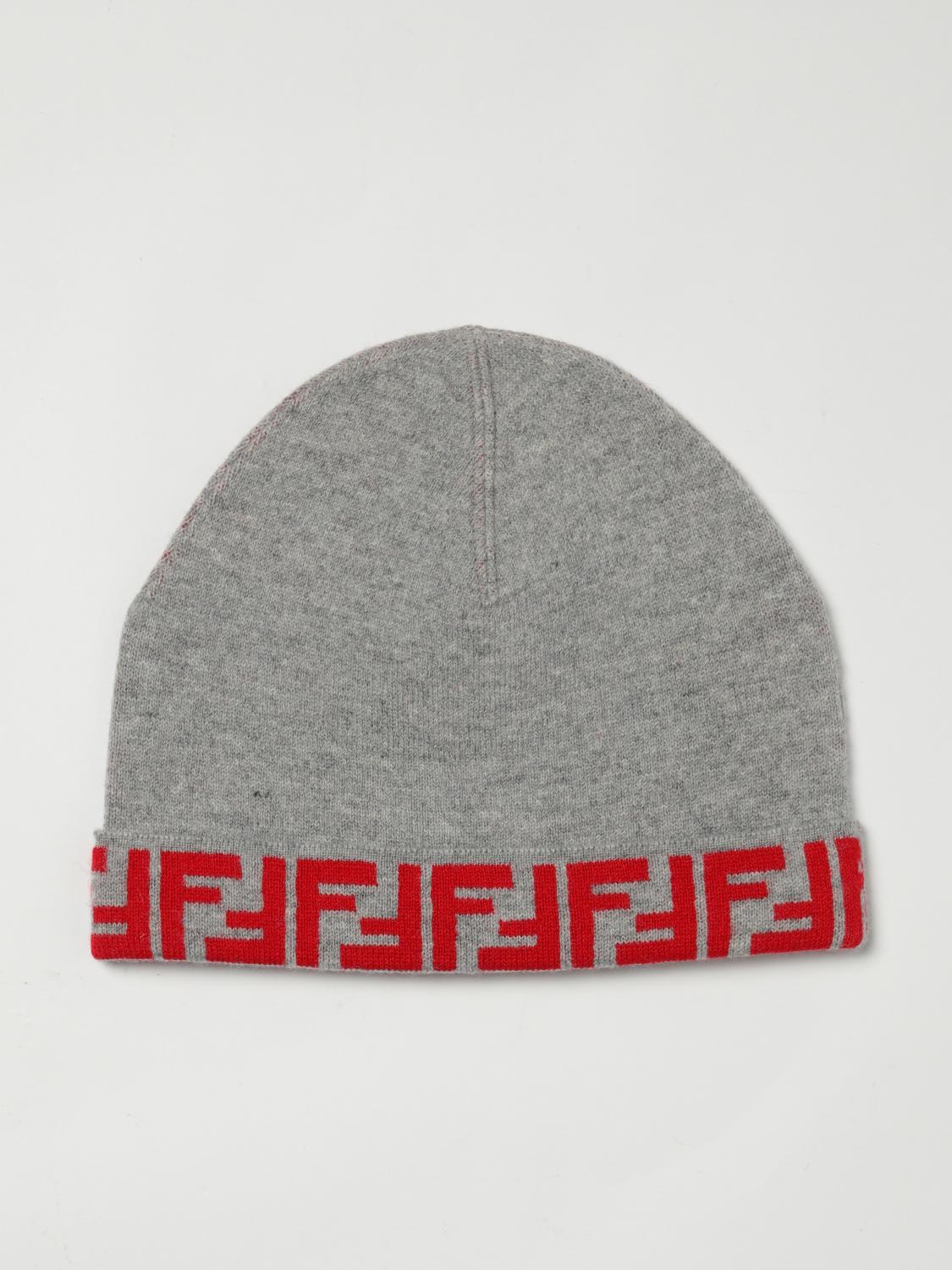 Fendi Girls' Hats Kids Grey