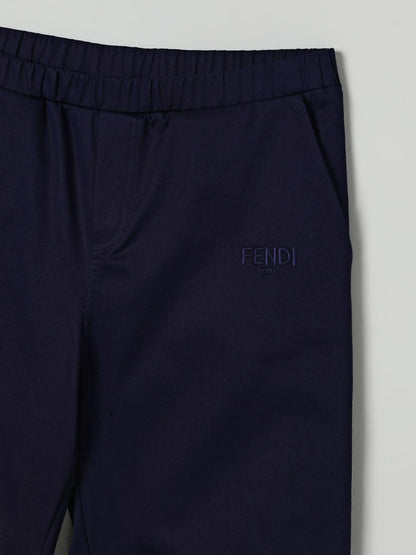 Fendi Pants Kids Blue