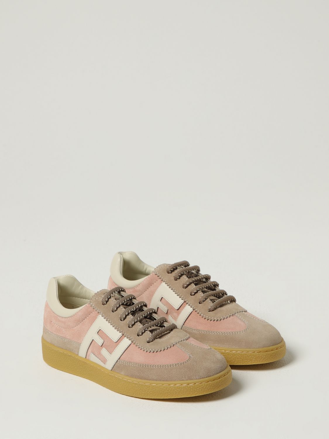 Fendi Sneakers Kids Camel