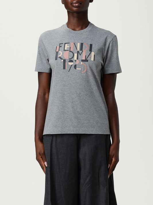 Fendi T Shirt Woman Grey