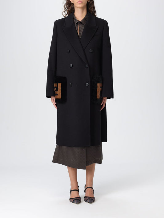 Fendi Coat Woman Black