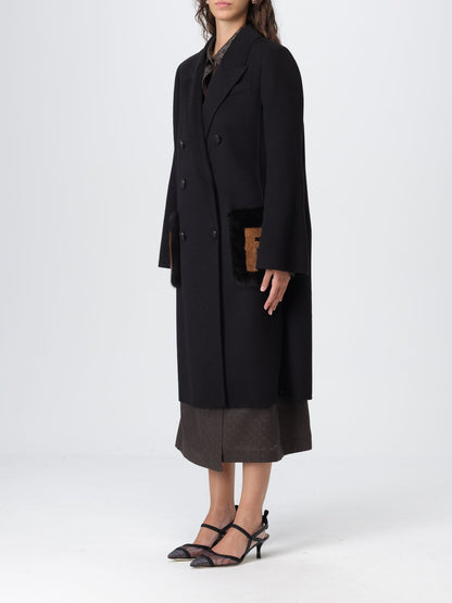 Fendi Coat Woman Black