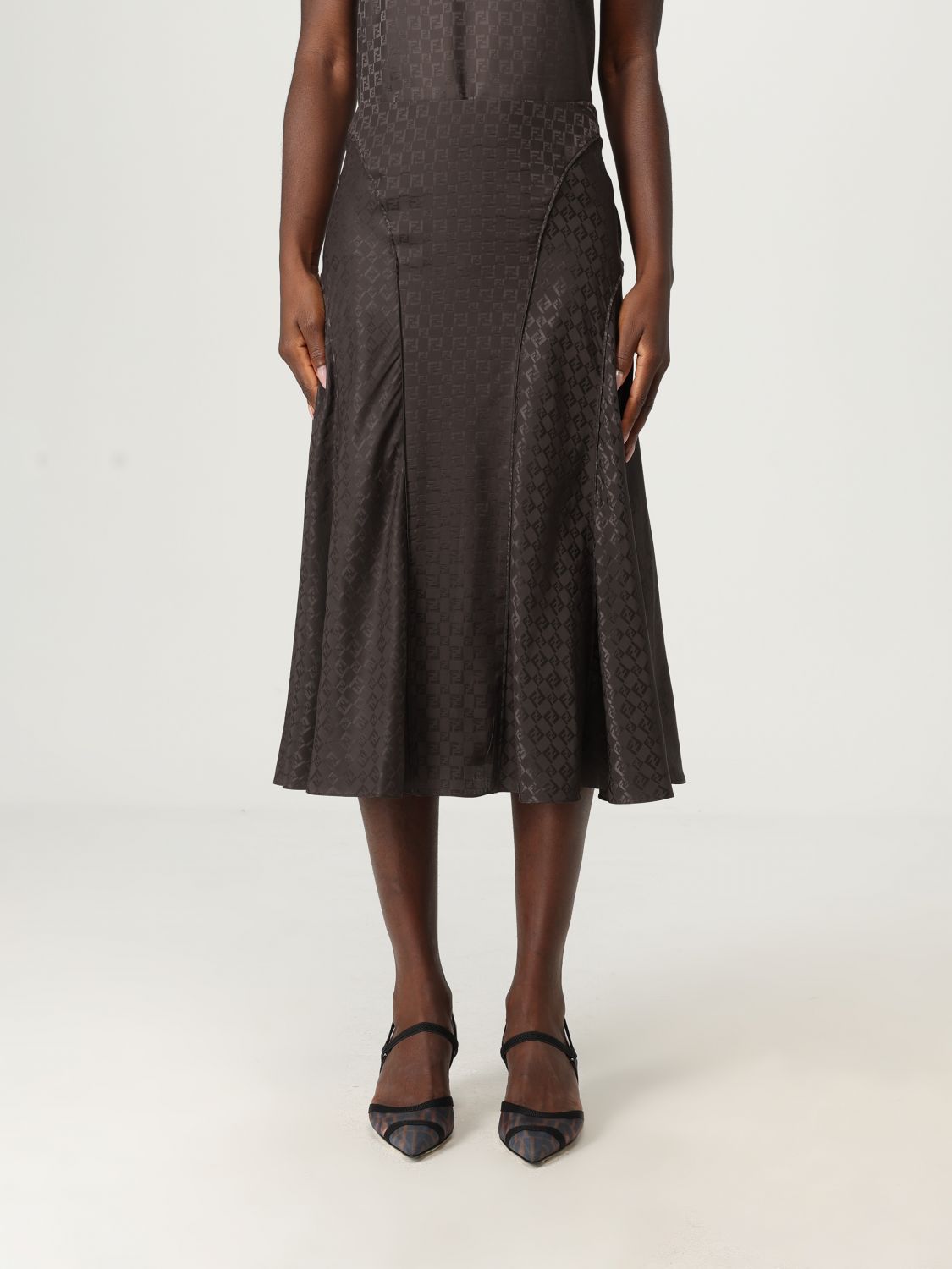Fendi Skirt Woman Brown