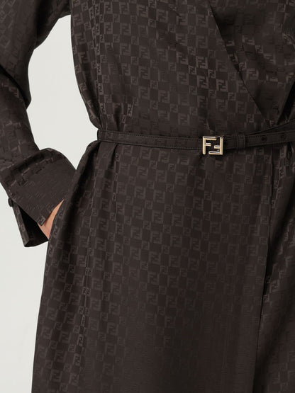 Fendi Dress Woman Brown