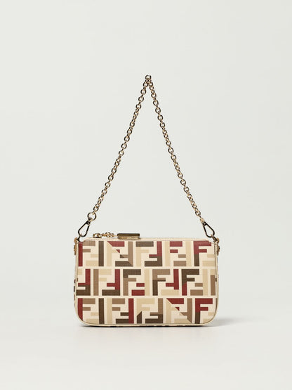 Fendi Shoulder Bag Woman Beige