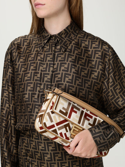 Fendi Shoulder Bag Woman Beige