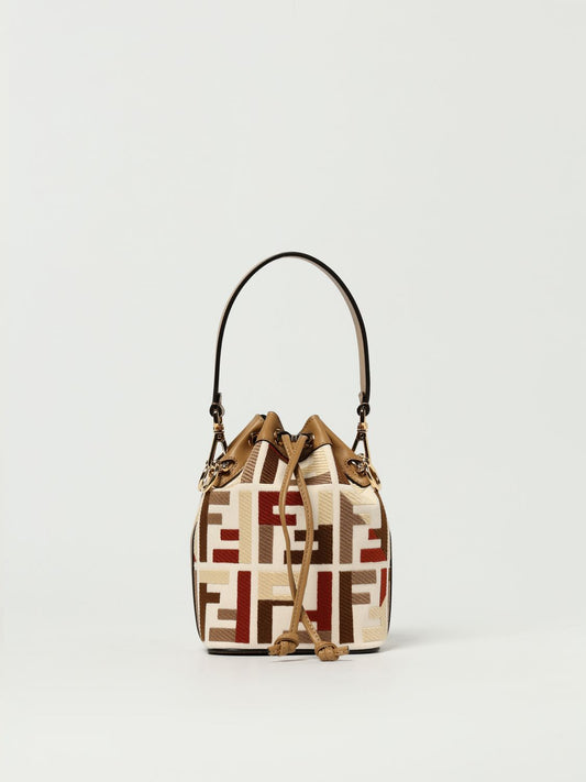 Fendi Shoulder Bag Woman Beige
