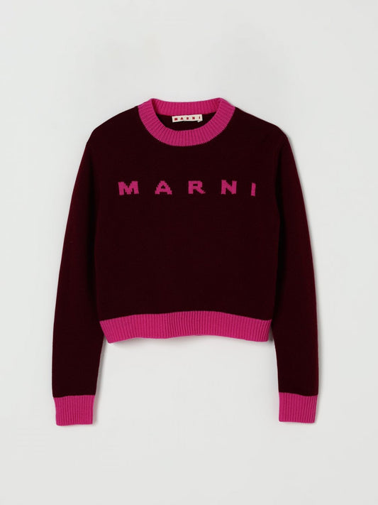 Marni Sweater Kids Burgundy
