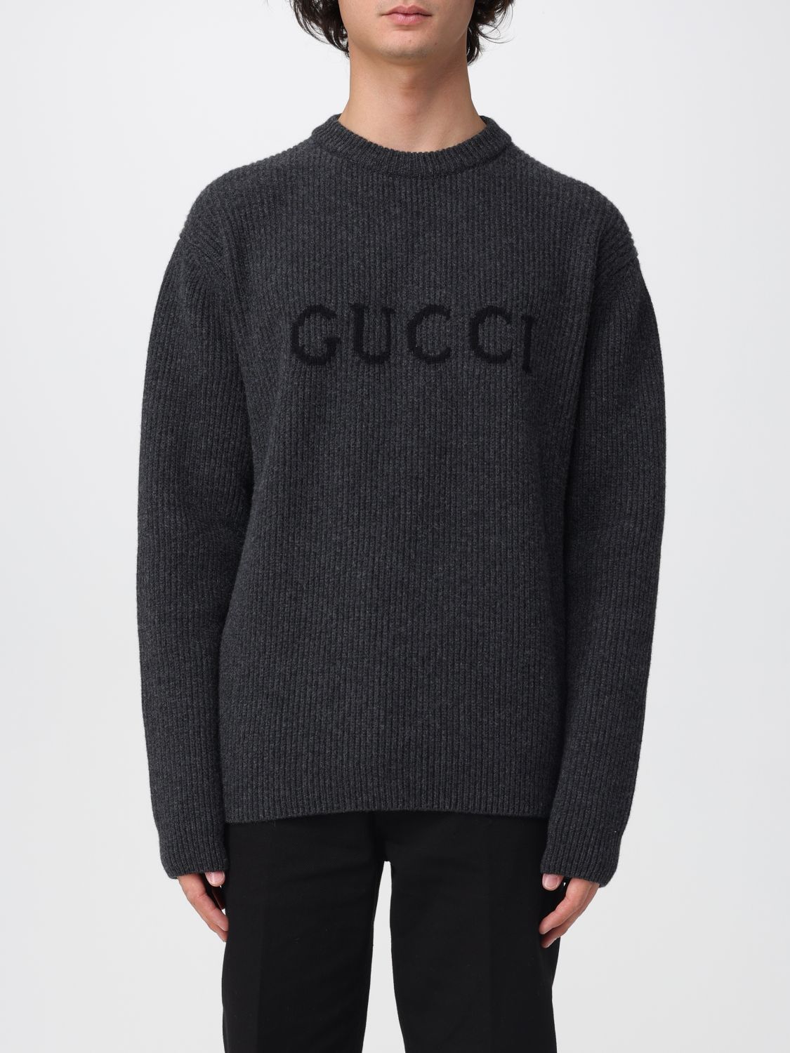 Gucci Sweater Men Charcoal