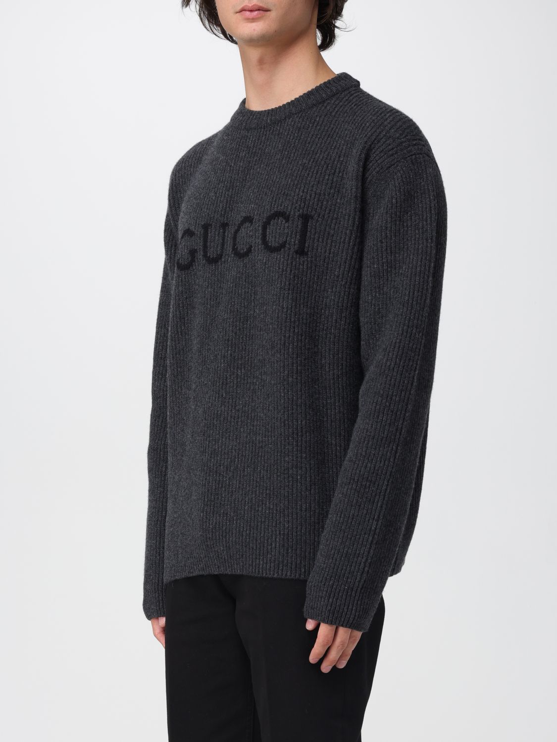 Gucci Sweater Men Charcoal