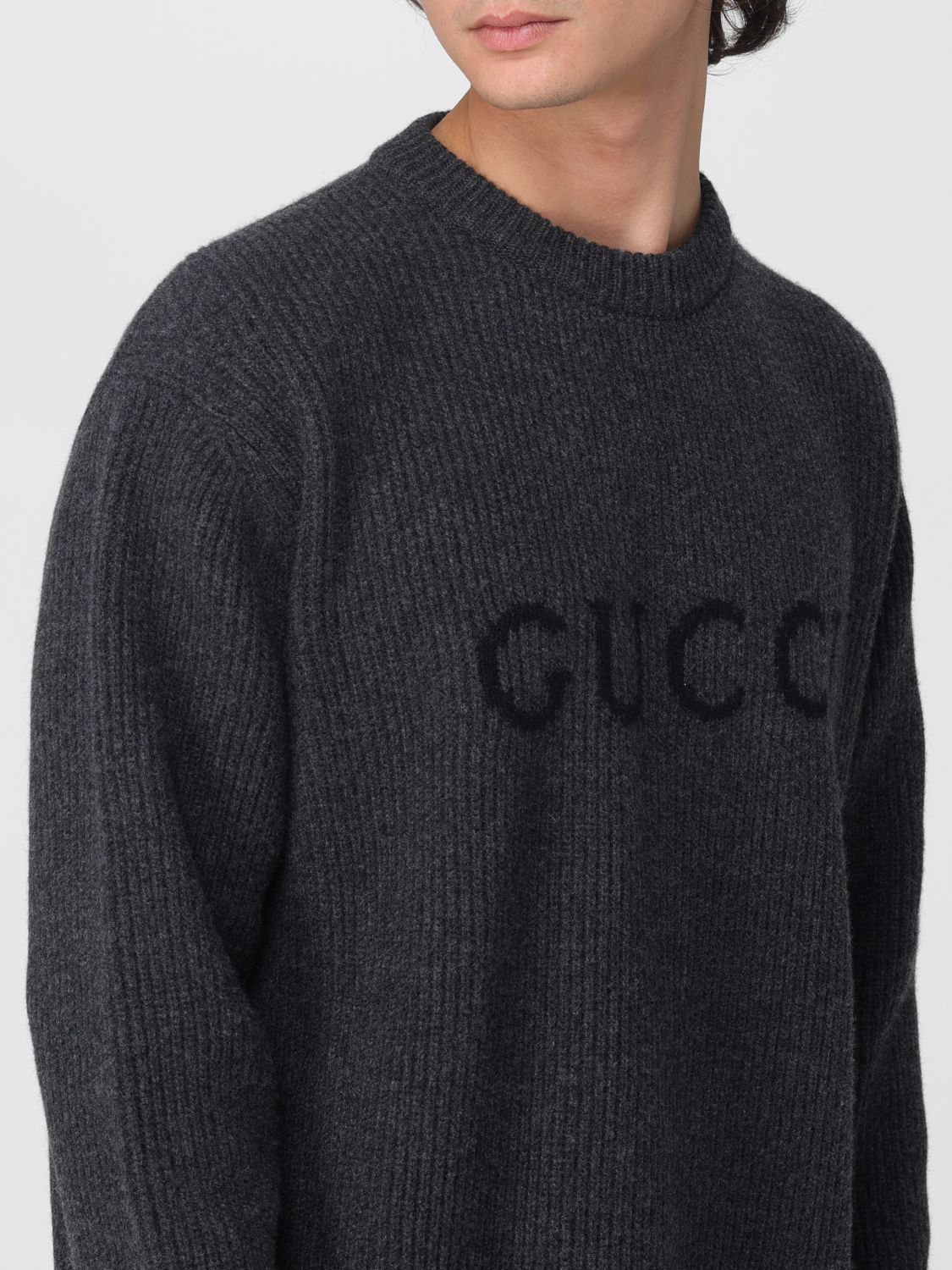 Gucci Sweater Men Charcoal