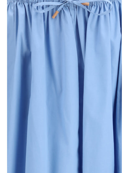MARNI Poplin Drawstring Skirt