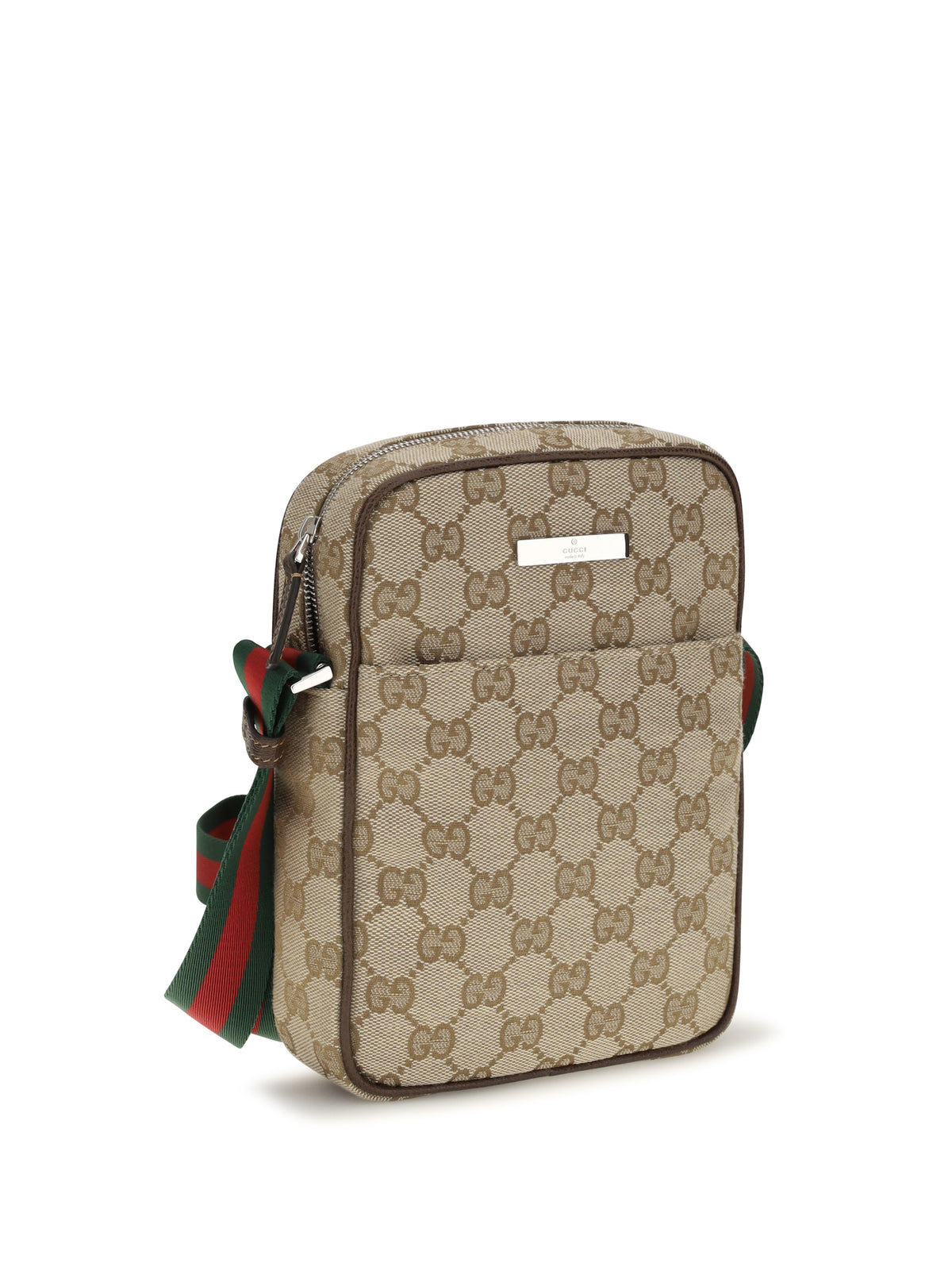 Gucci Small Gucci Tag Pouch - Vint.Sand/Dk.Bro/Vrv