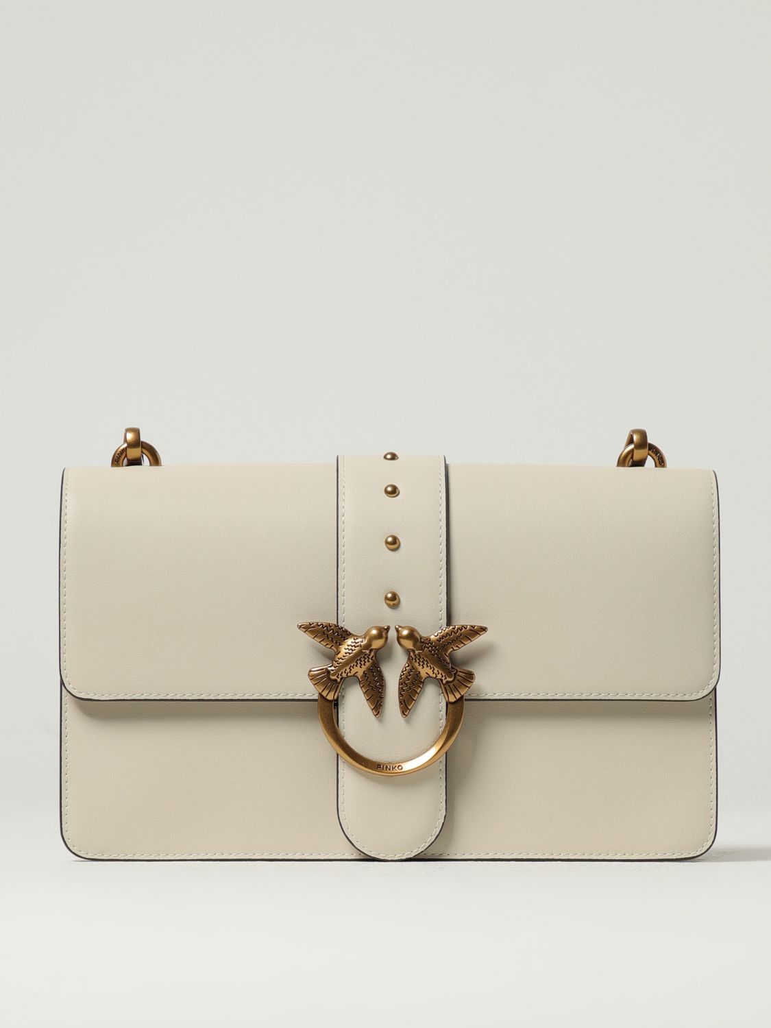 Pinko Shoulder Bag Woman Beige