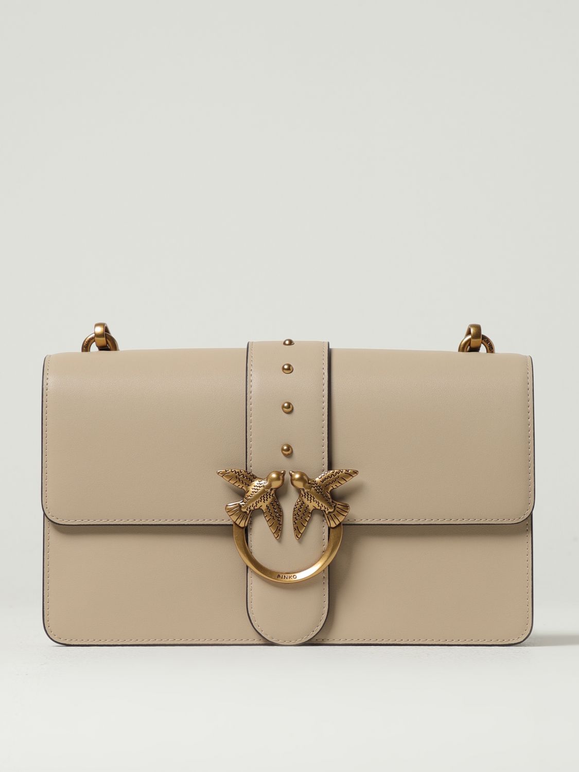 Pinko Shoulder Bag Woman Beige