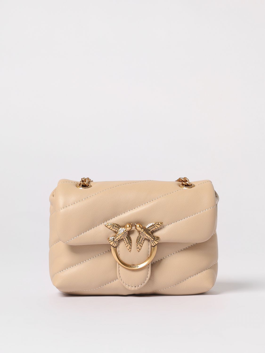 Pinko Shoulder Bag Woman Beige