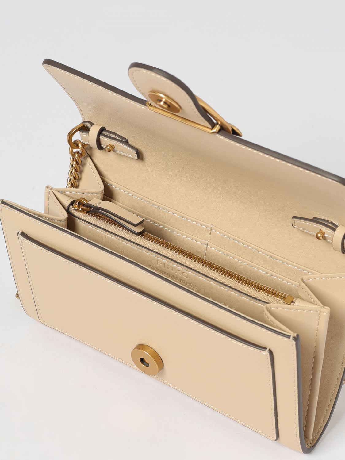 Pinko Mini Bag Woman Beige