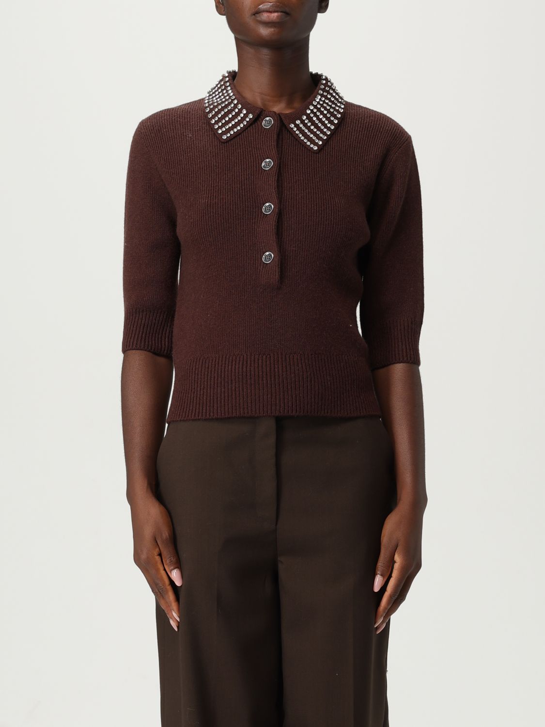 Pinko Sweater Woman Brown
