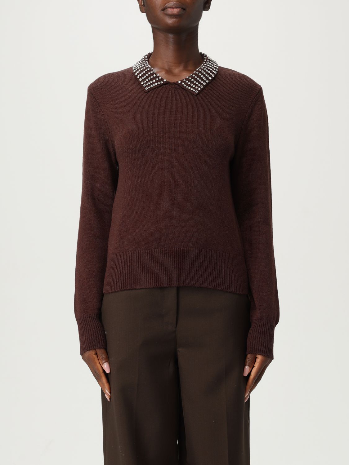 Pinko Sweater Woman Brown
