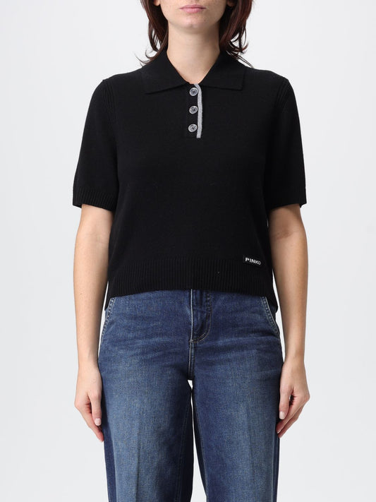 Pinko Polo Shirt Woman Black