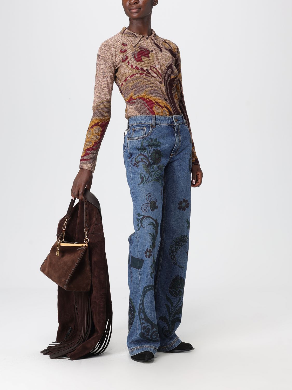 Etro Shoulder Bag Woman Brown
