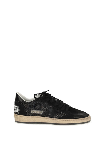Golden Goose Ball Star Glitter Sneakers - Black