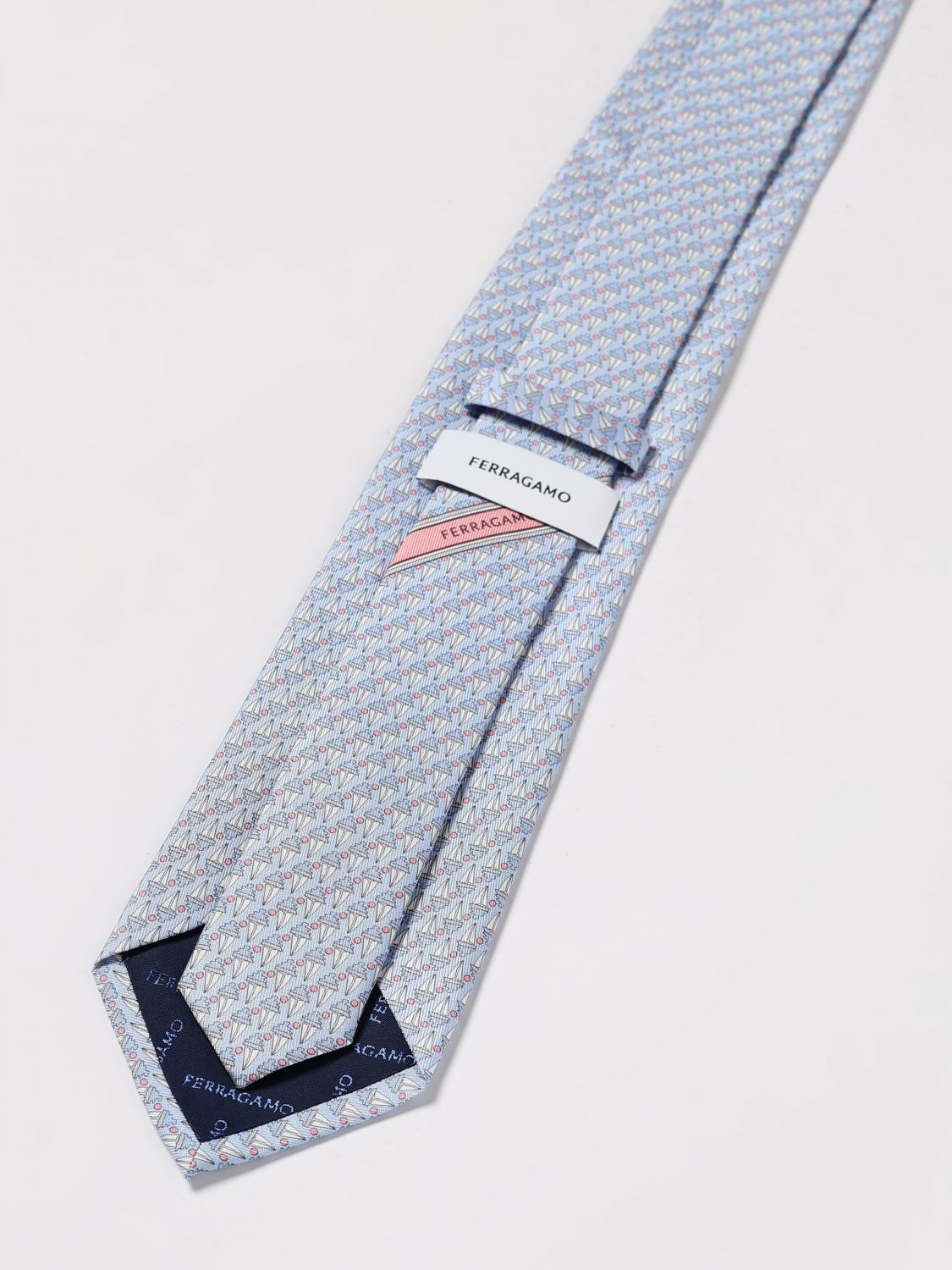 Ferragamo Tie Men Sky Blue