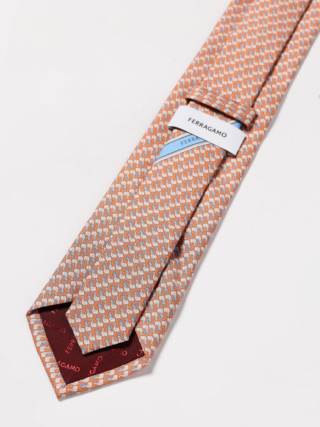 Ferragamo Tie Men Orange