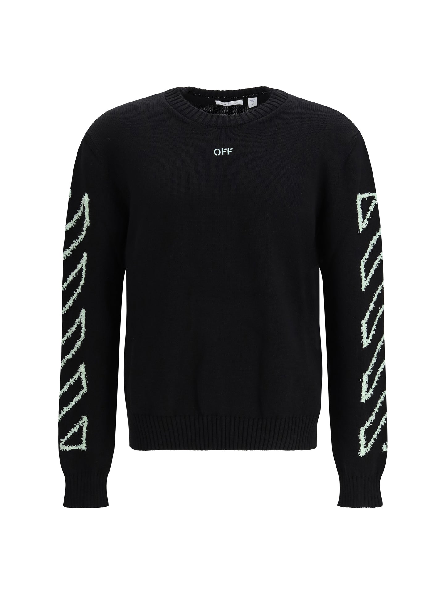 OFF-WHITE Diagonal Arrow Fuzzy Sweater