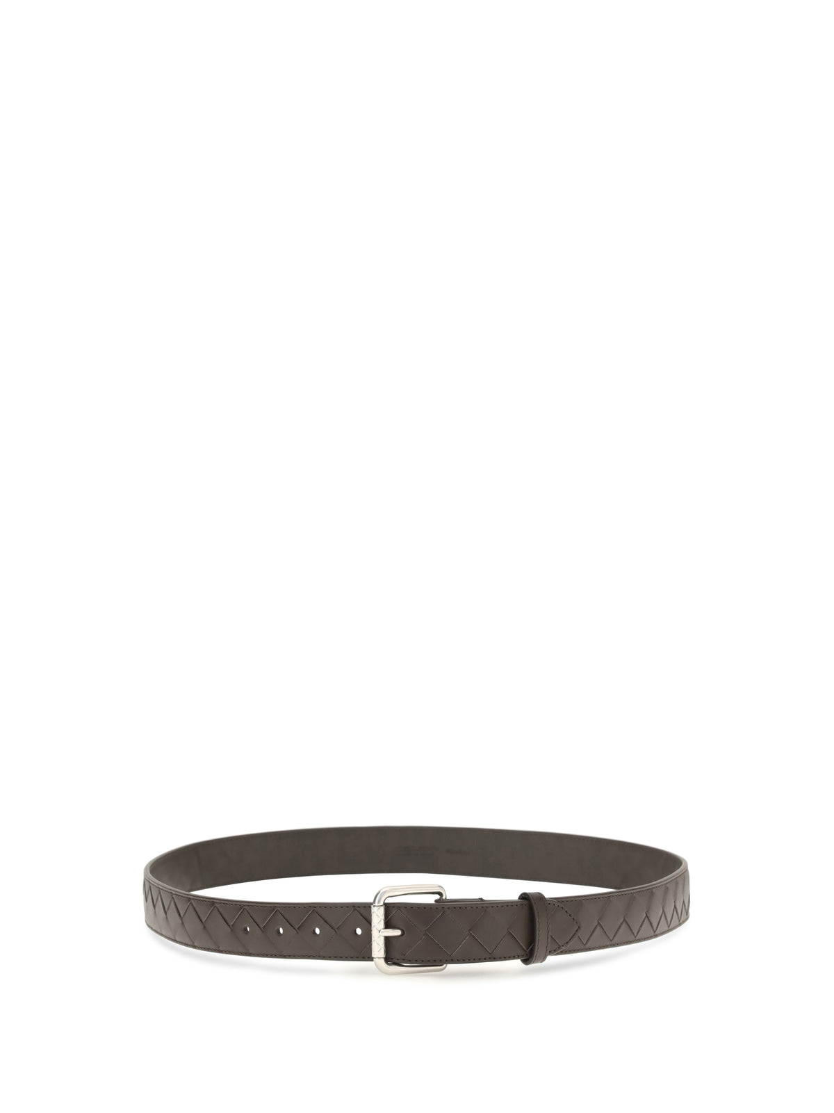 Bottega Veneta Intrecciato Belt - Fondant-Silver