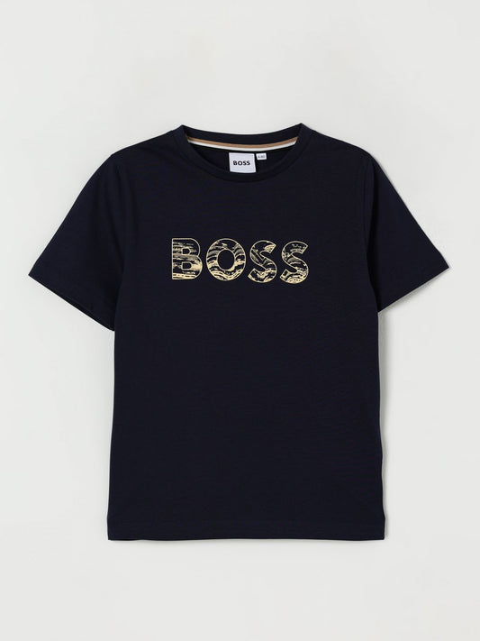 Boss T Shirt Kids Navy