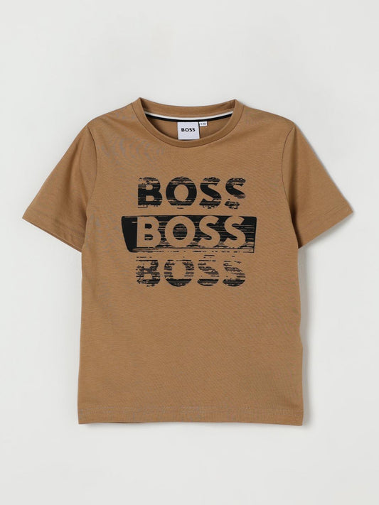 Boss T Shirt Kids Biscuit