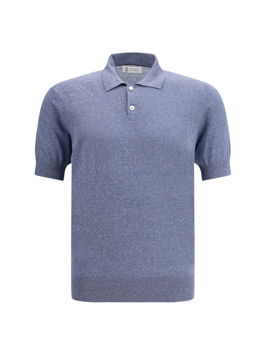 BRUNELLO CUCINELLI Linen and silk Polo Shirt
