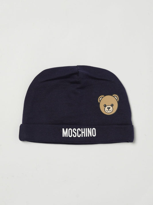 Moschino Hat Kids Gnawed Blue