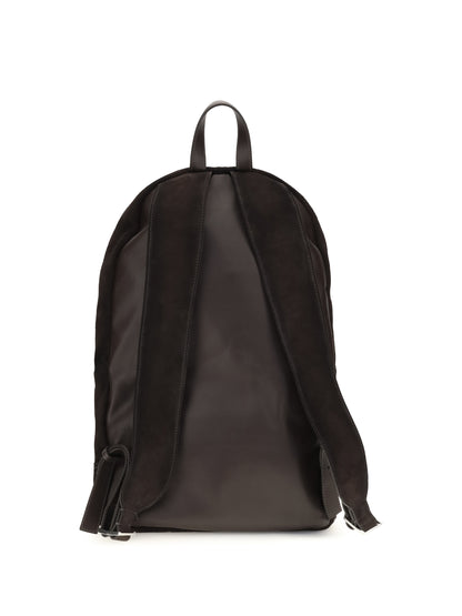 Santoni Suede Backpack - Dark Brown