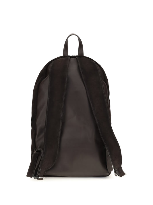 Santoni Suede Backpack - Dark Brown