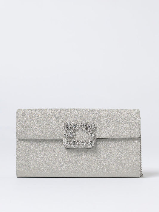 Roger Vivier Clutch Woman Silver