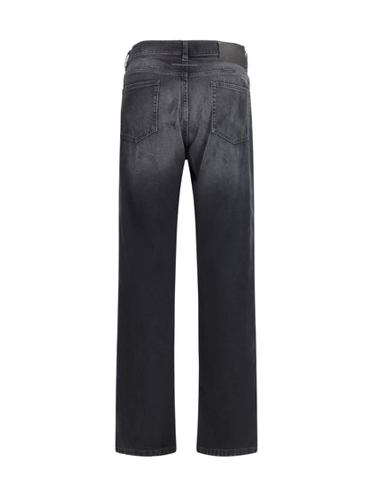MM6 Maison Margiela Straight-leg cotton Jeans - Black