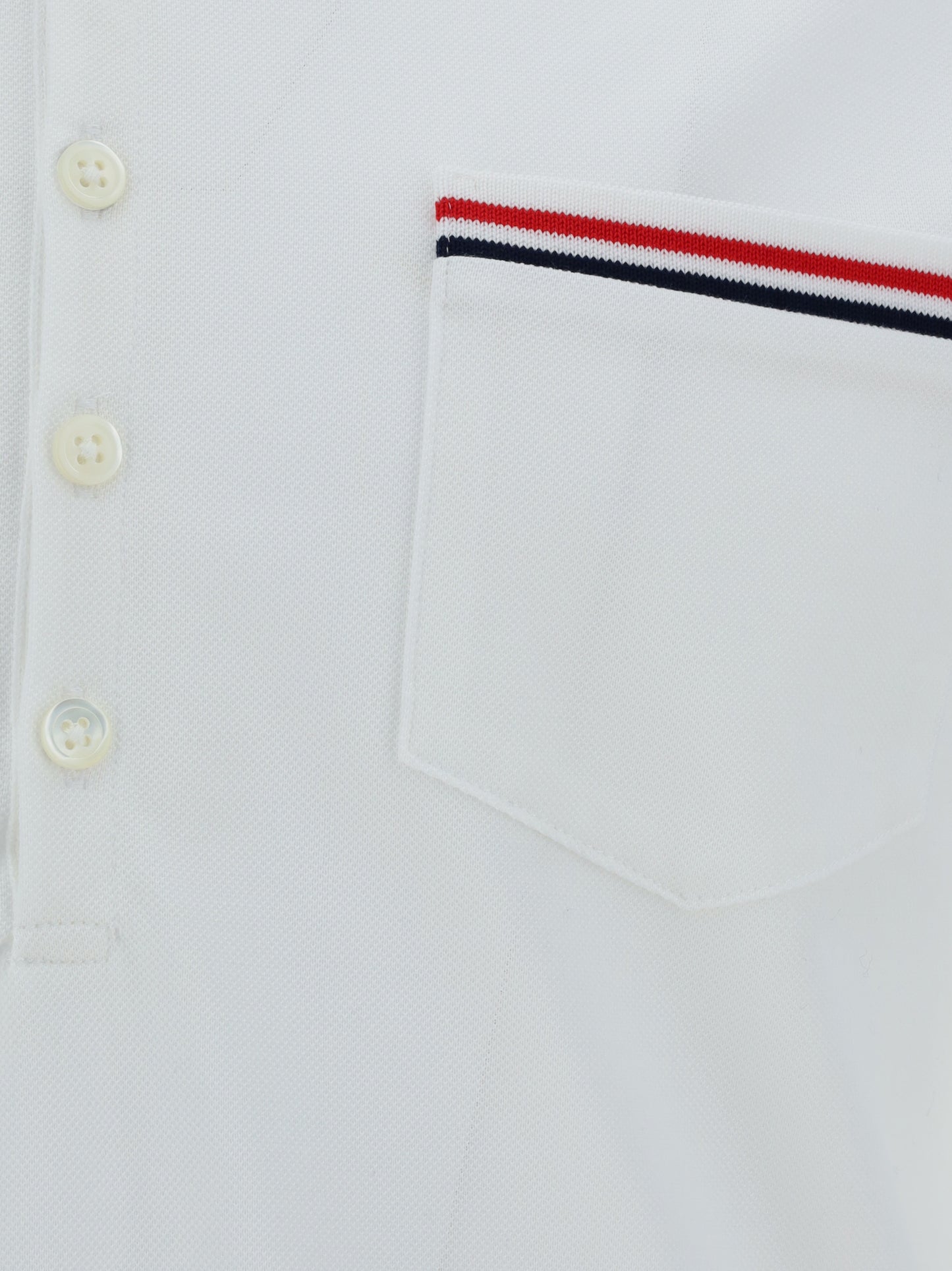 THOM BROWNE Short Sleeves Polo