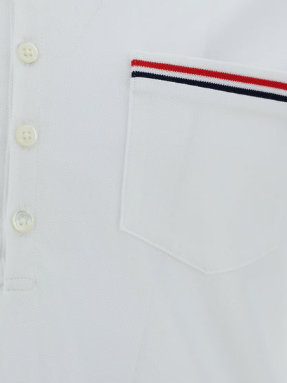 THOM BROWNE Short Sleeves Polo