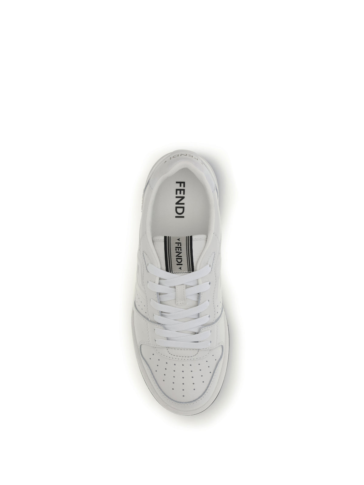 Fendi Match leather Sneakers - Uwhit+White Marr.Chi