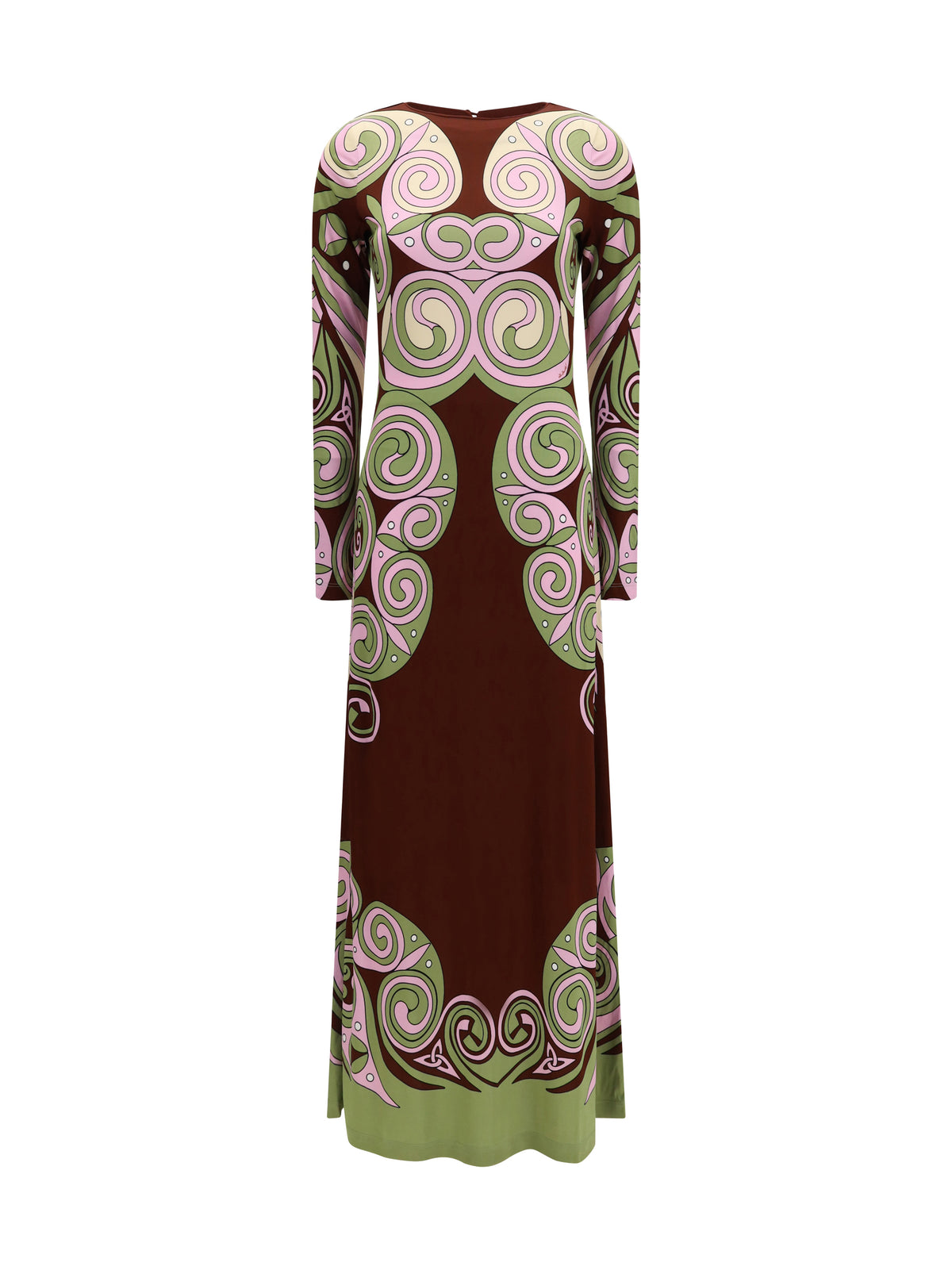 La Double J Fitted A line Dress - Kells Swirl Placée