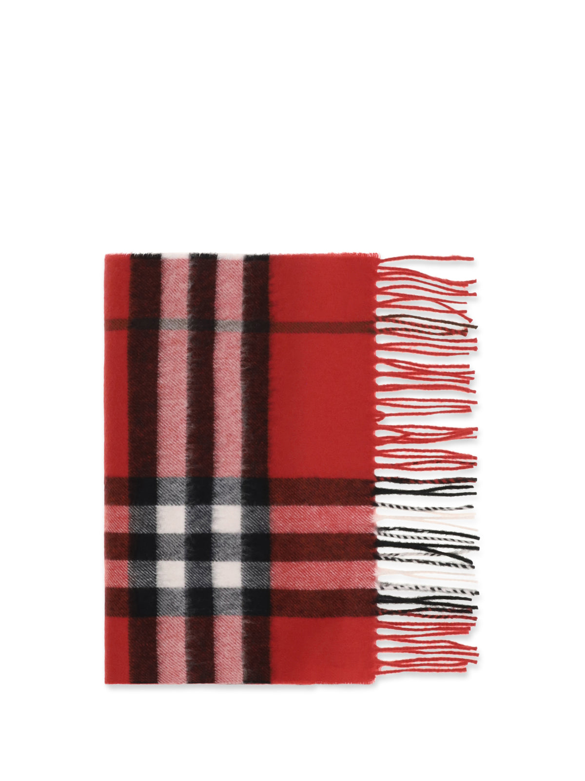 Burberry Check cashmere Scarf - Post Red