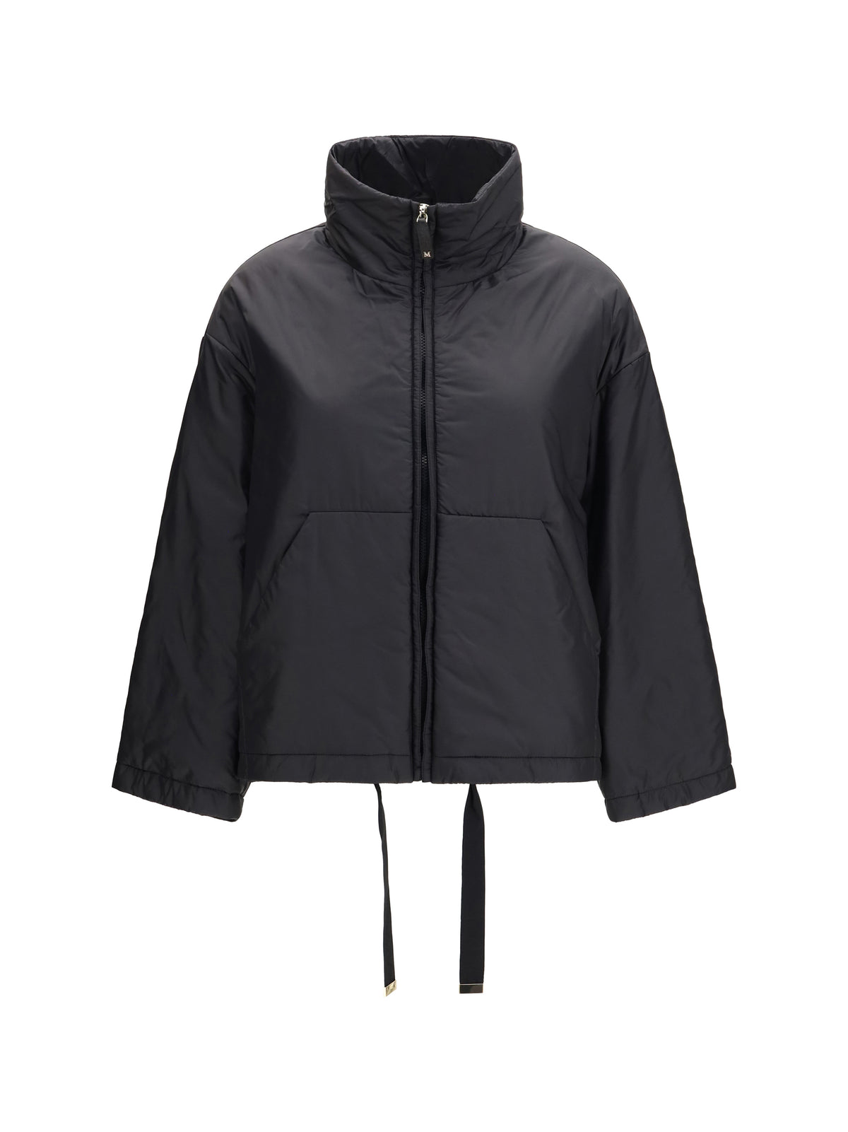 Max Mara The Cube Short Padded Jacket in water repellent canvas - Black
