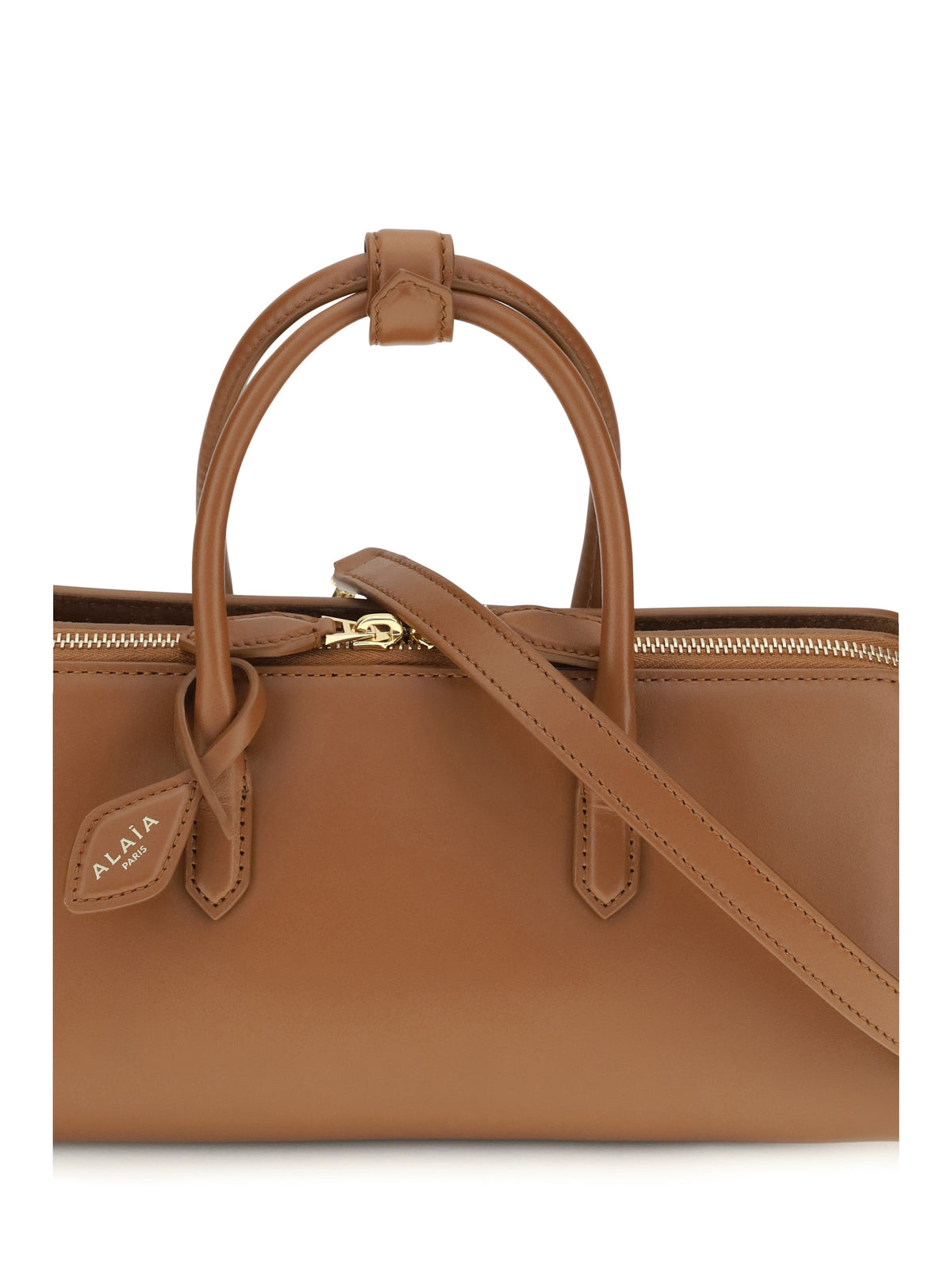 Alaïa Small Delta nubuck Handbag - Ambre